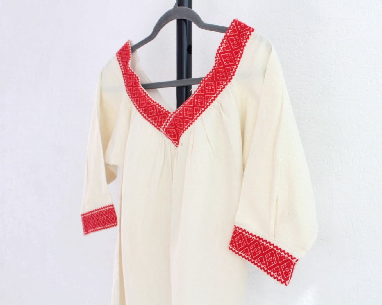 Blusa Cuello V Manta Rojo Unitalla