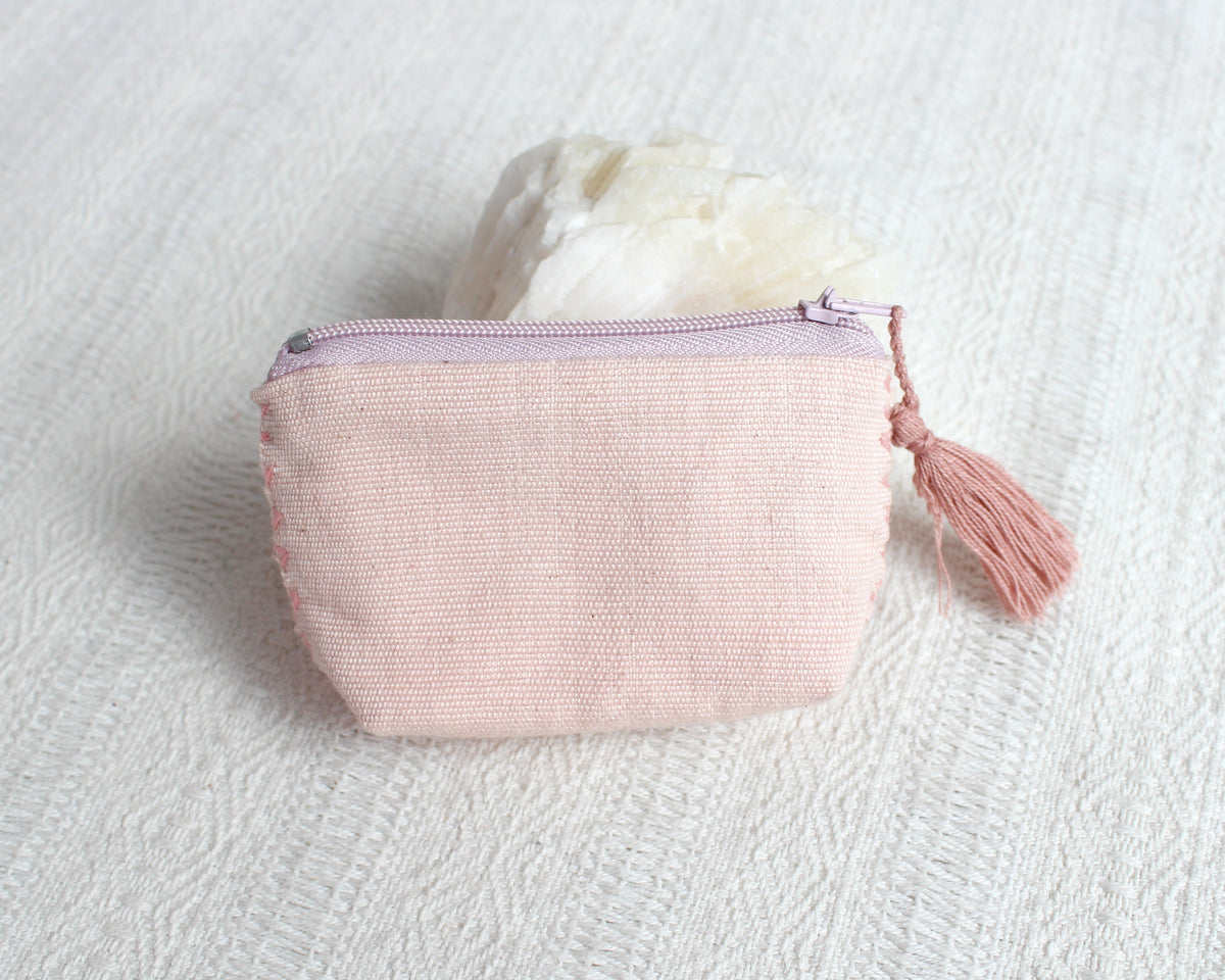 Mini Monedero Estrellas Lila Coral