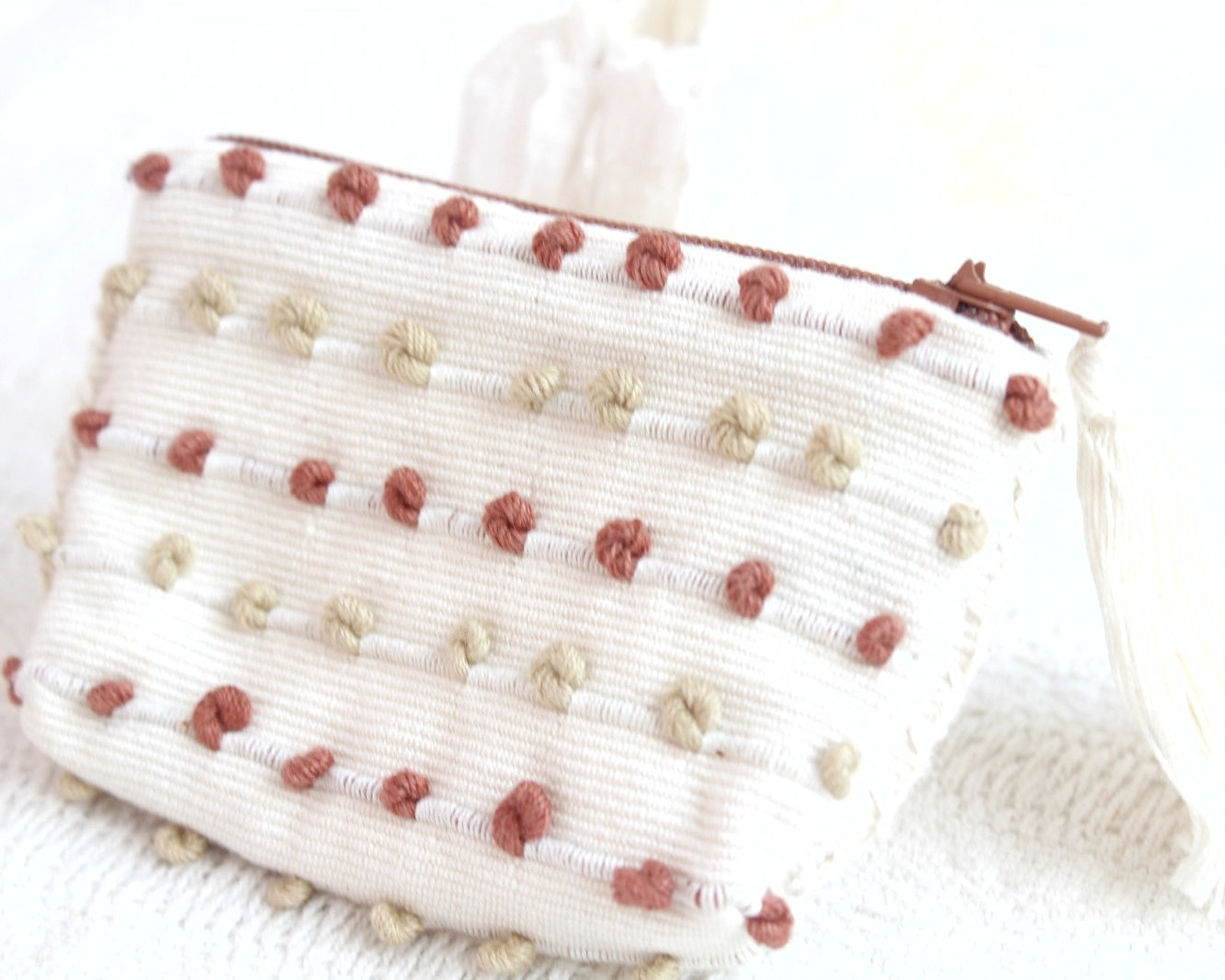 Mini Monedero Nuditos Perla Beige Cafe