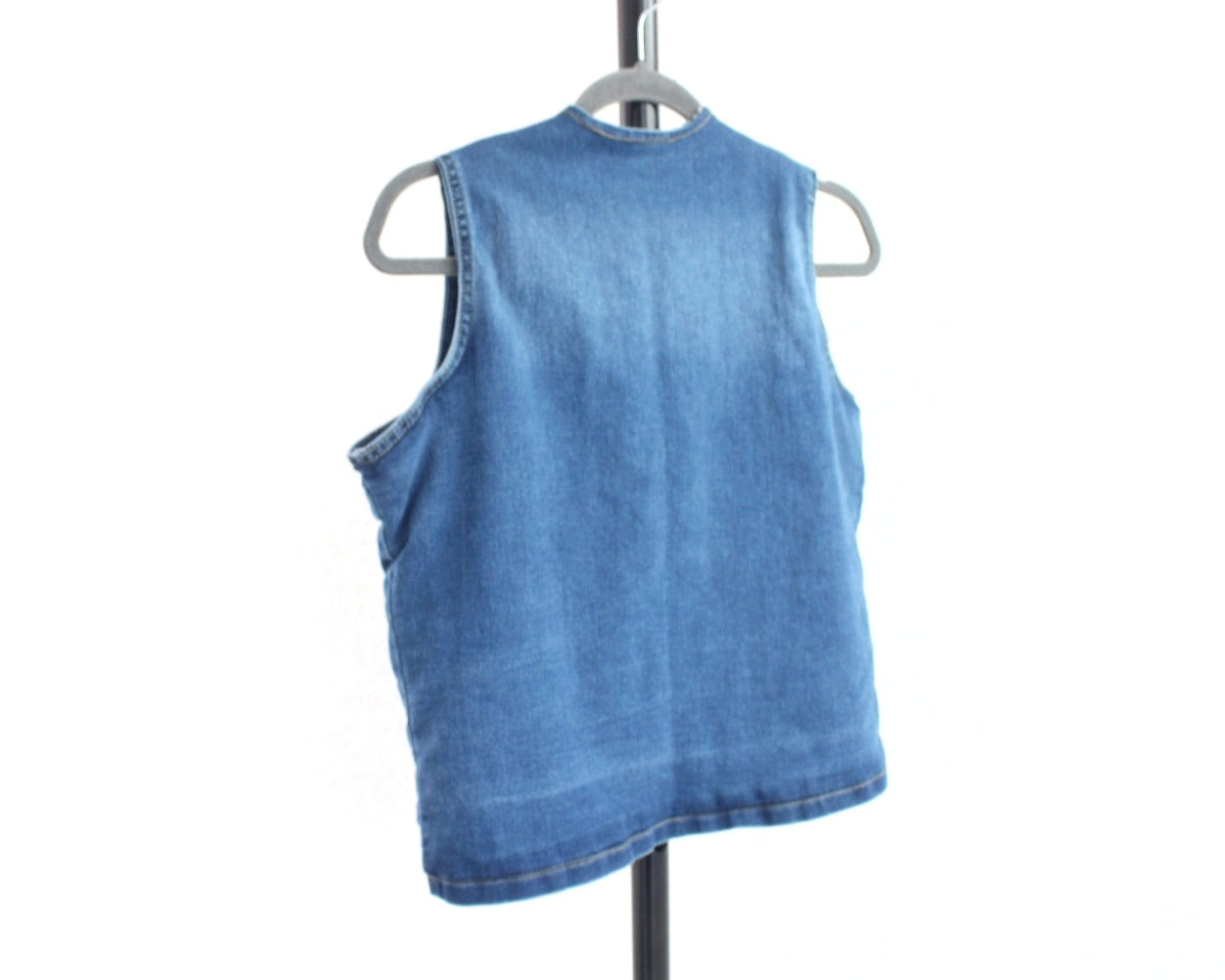 Chaleco Mezclilla Menta Naranja Unitalla