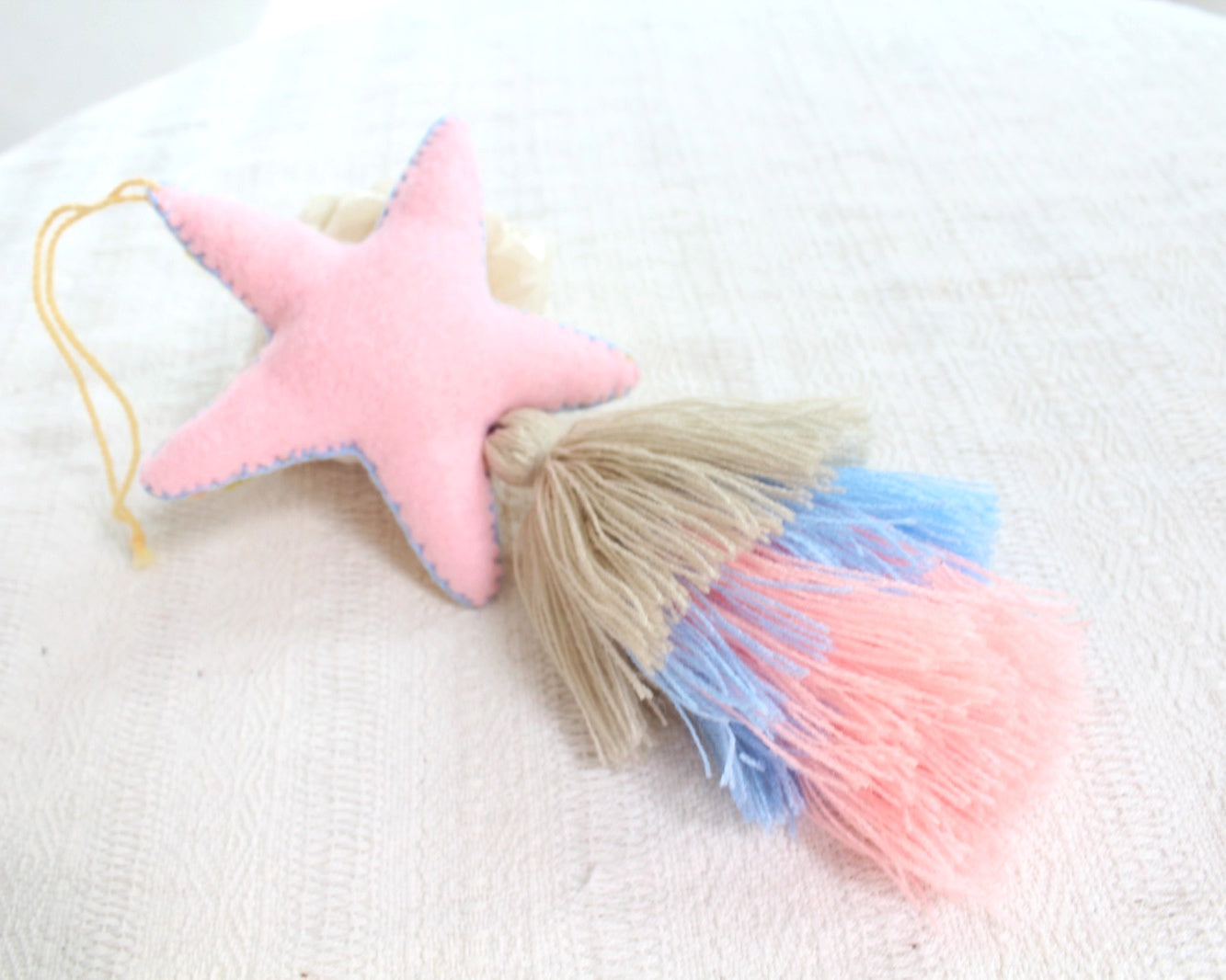 Estrella Rococo Amarillo Beige Azul Rosa