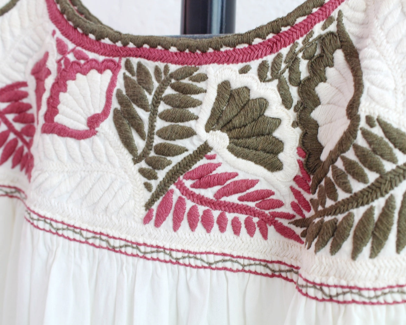 Blusa Aguacatenango Perla  Verde Vino