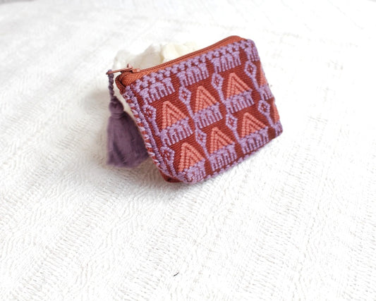 Mini Monedero Tortugas Vino Lila