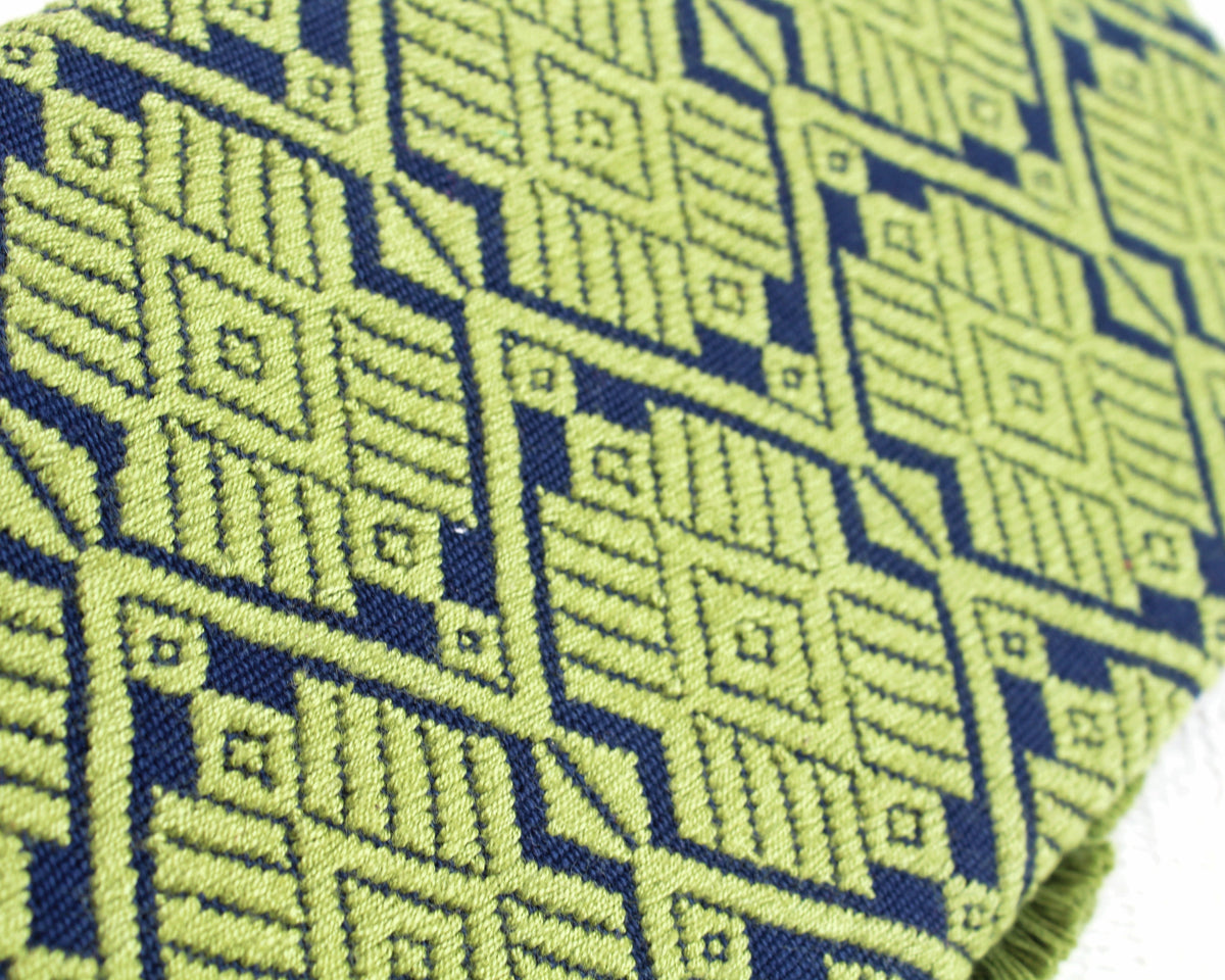 Clutch Artesanal Estrellas Verde Azul Marino