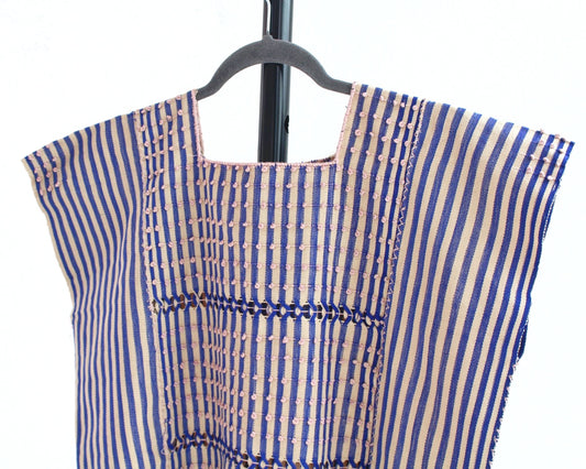 Top Nuditos Deshilado Beige Azul Rey