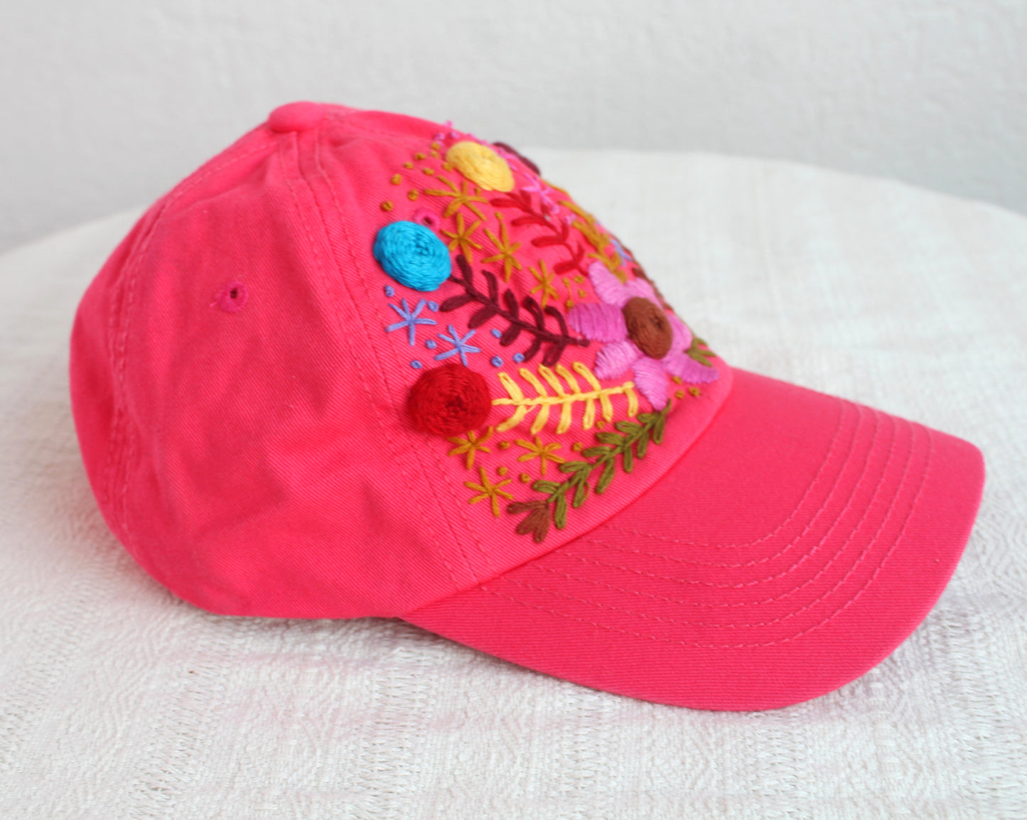 Gorra Flores Coral
