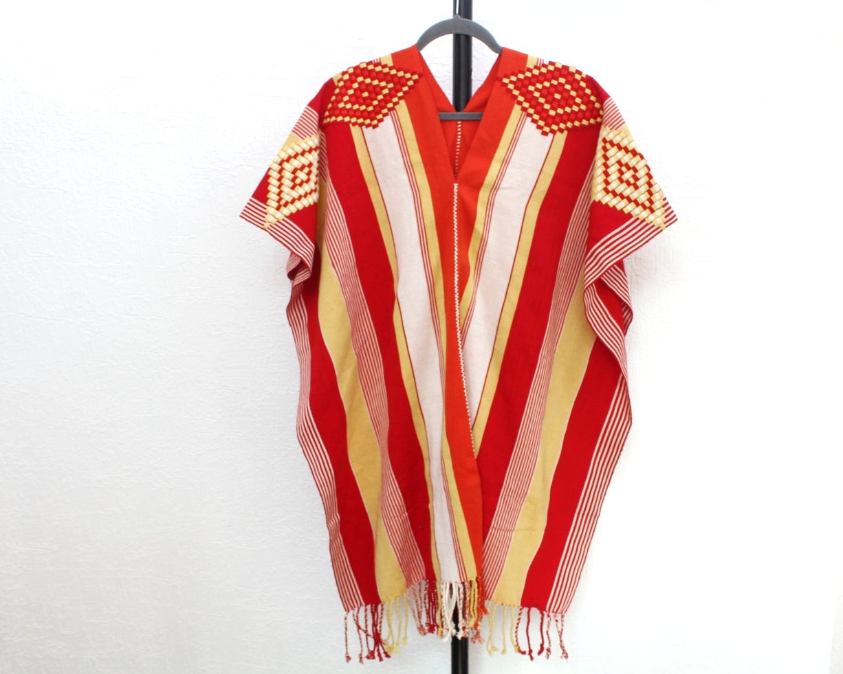 Jorongo Rombos Amarillo Rojo Blanco