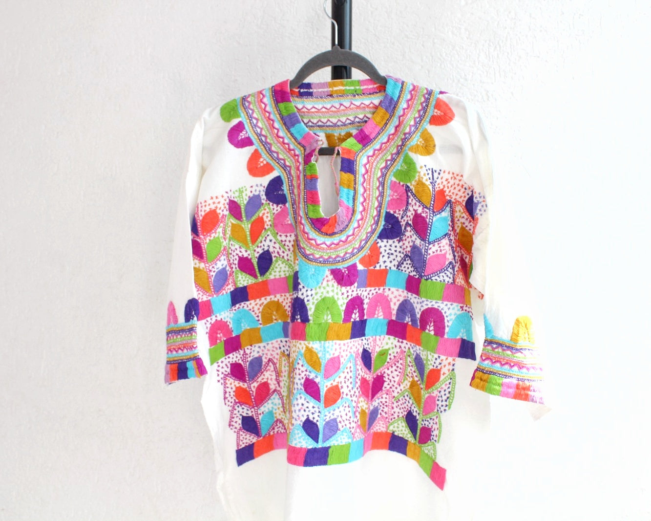 Blusa Milpa L - XL Rosa Lila Verde