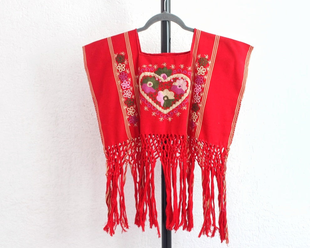 Crop Top Corazón Rojo
