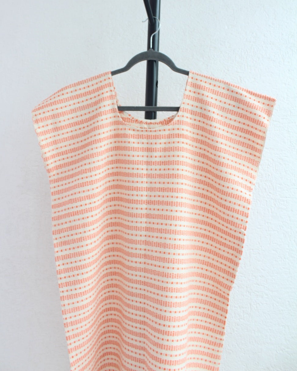 Huipil Lety Lineas Naranja Unitalla