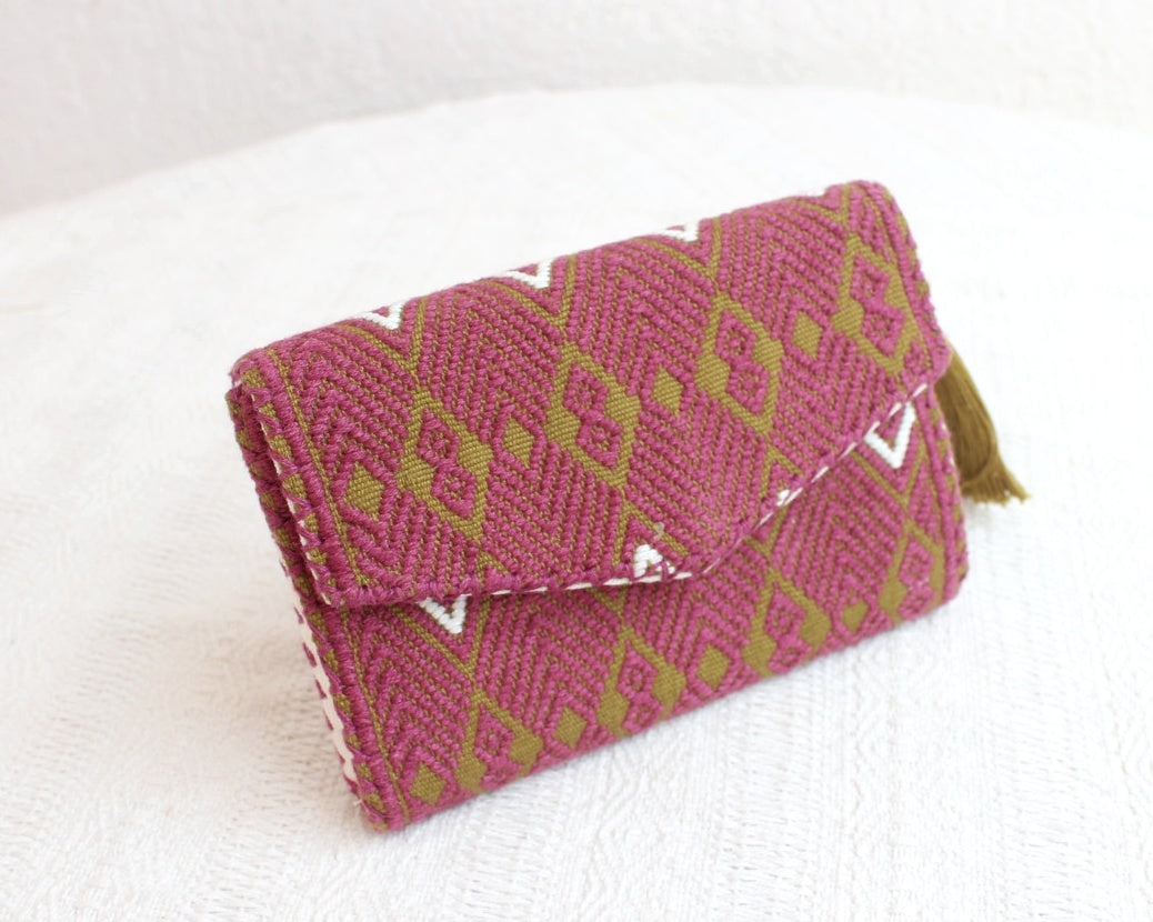 Cartera Flores Vino Blanco Verde