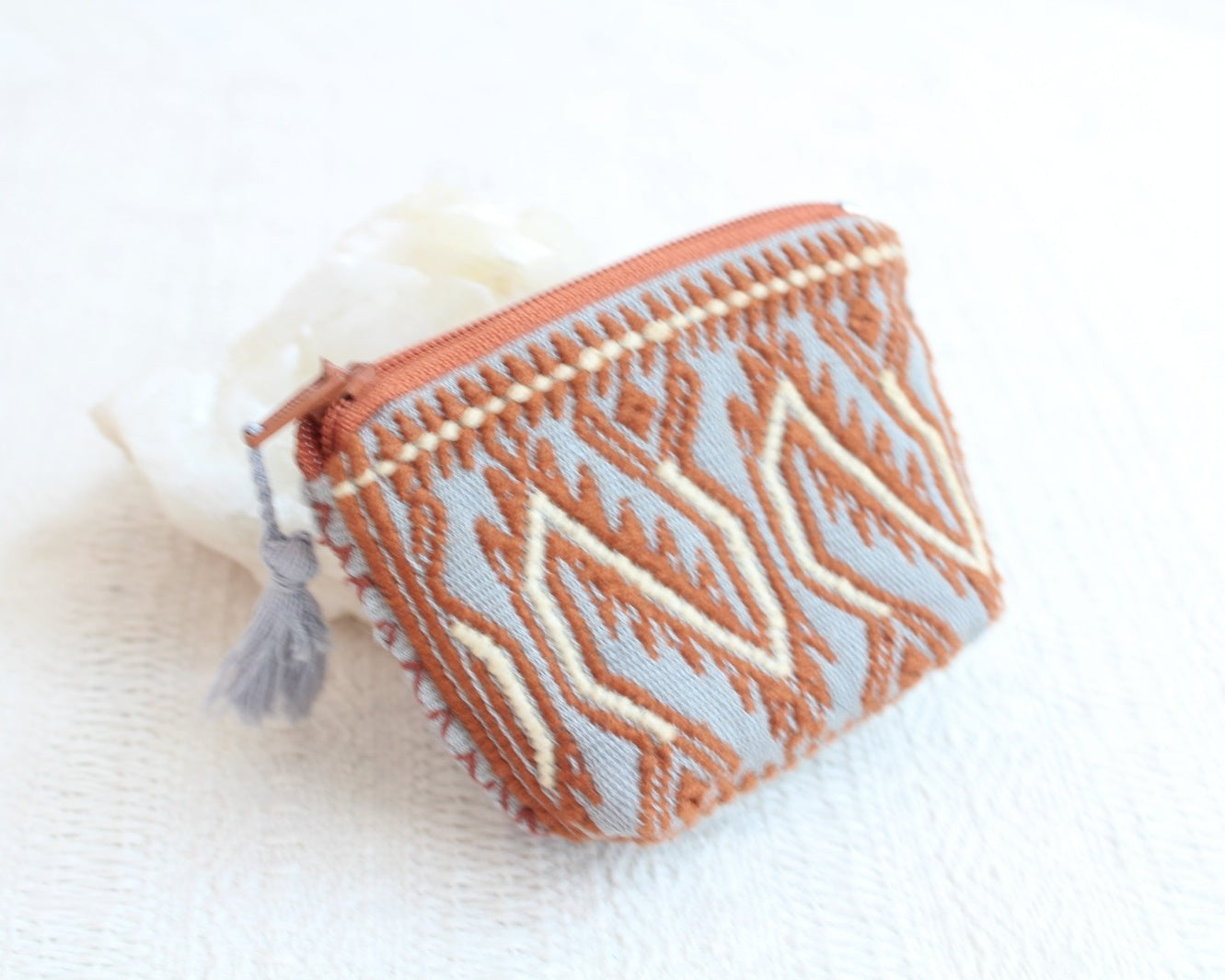 Mini Monedero Quetzalcóatl Gris Marrón