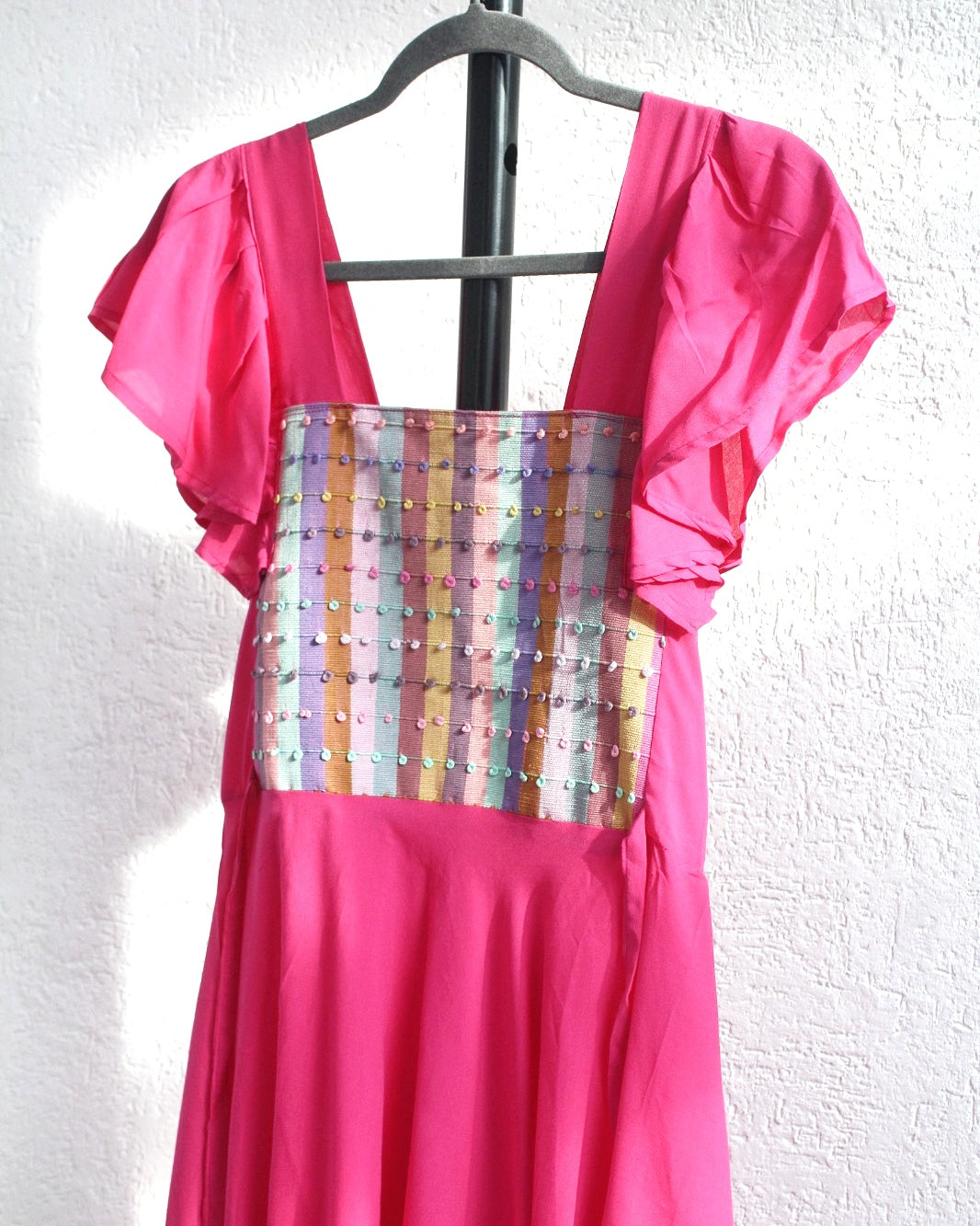 Vestido Anita Corto Nuditos Rosa