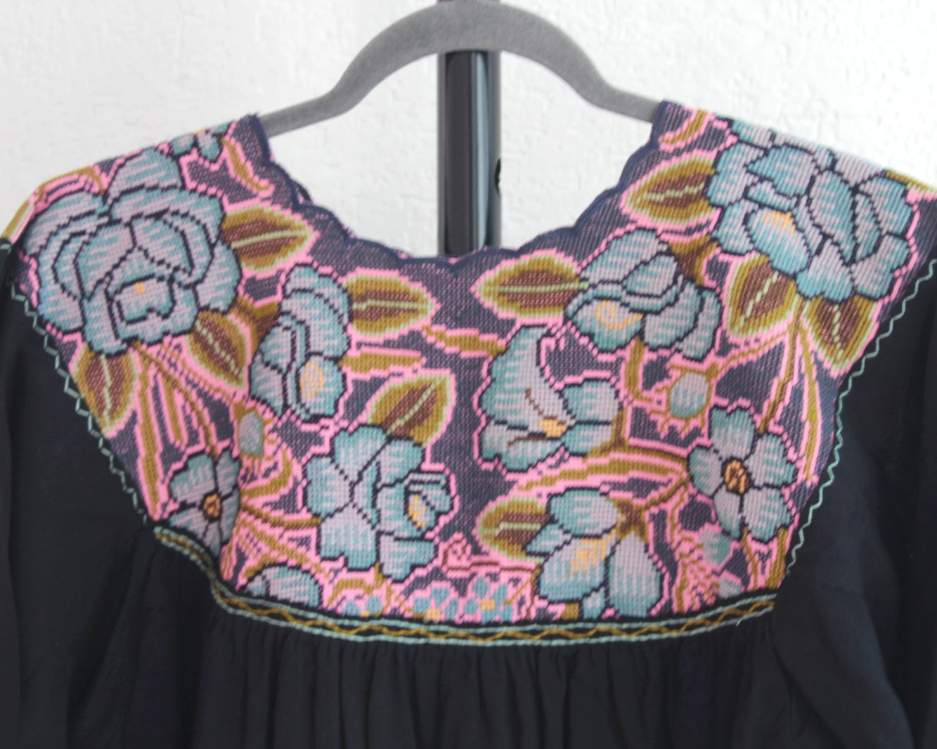 Blusa Cristina  Negro Rosa 2XL