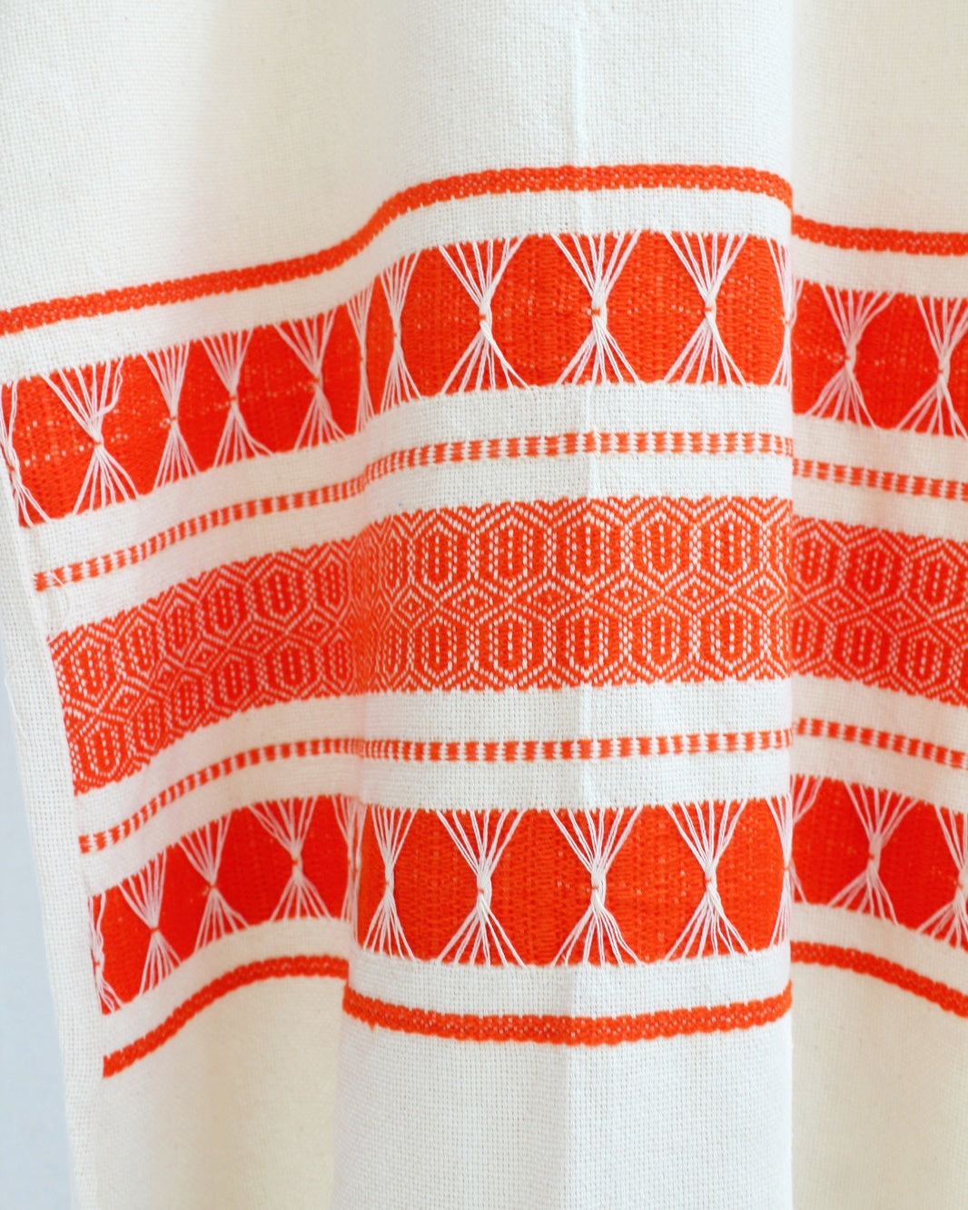 Huipil Largo Ali Natural Naranja XL XXL