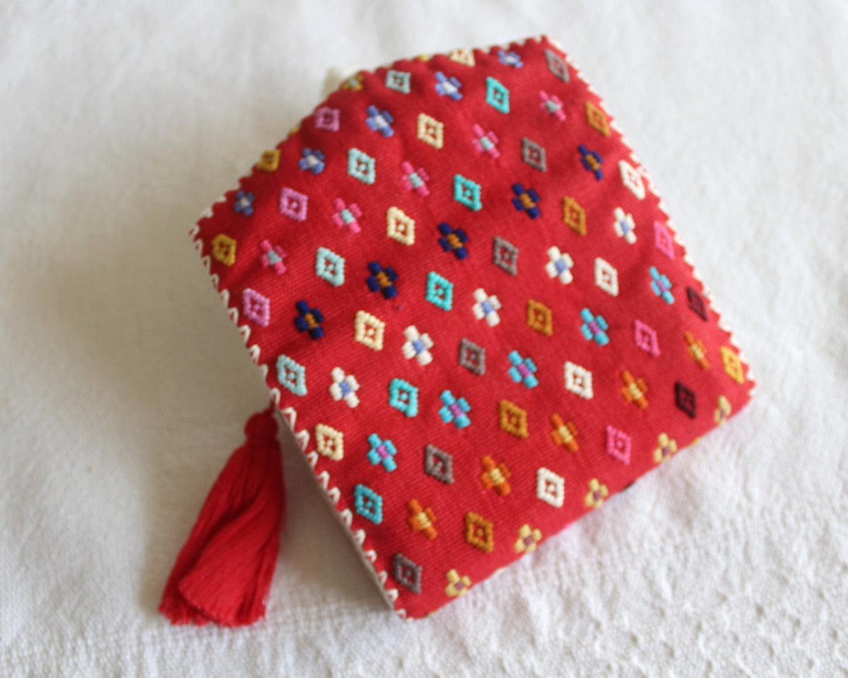 Cartera Semillas ojos y puntos ROJOS