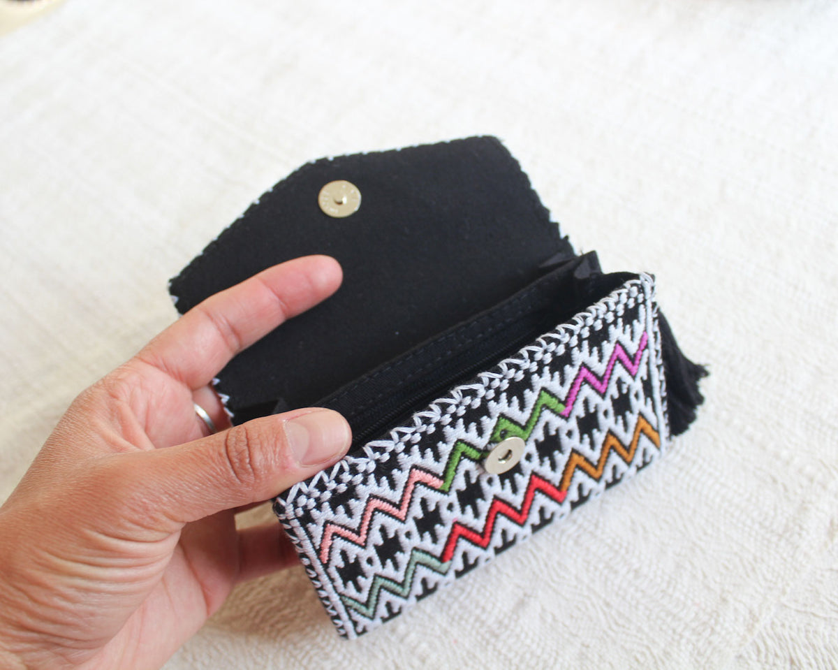 Cartera Lluvia de Estrellas Negro