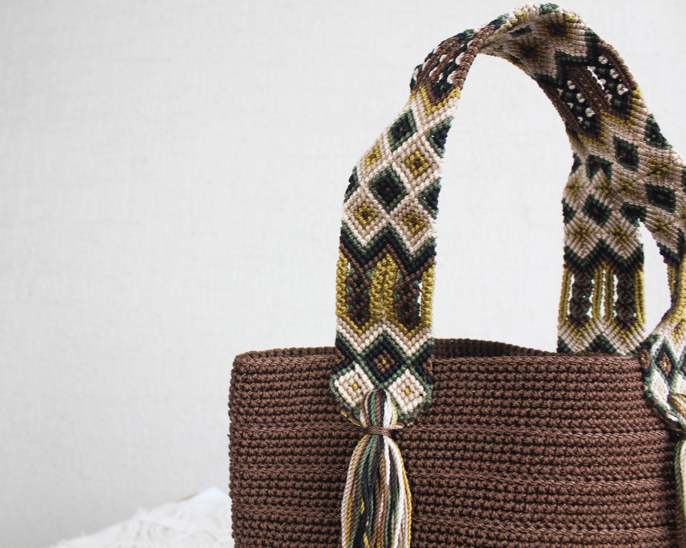 Bolso de mano Cafe Verde