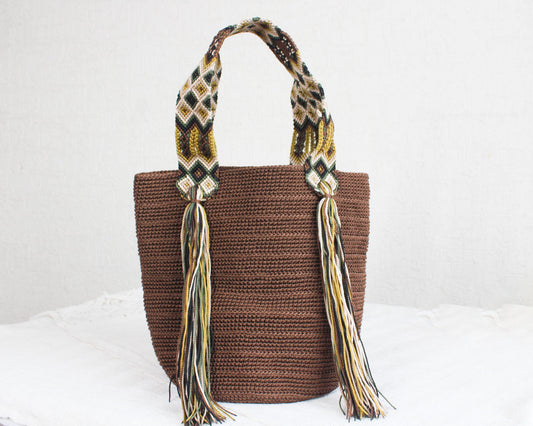 Bolso de mano Cafe Verde