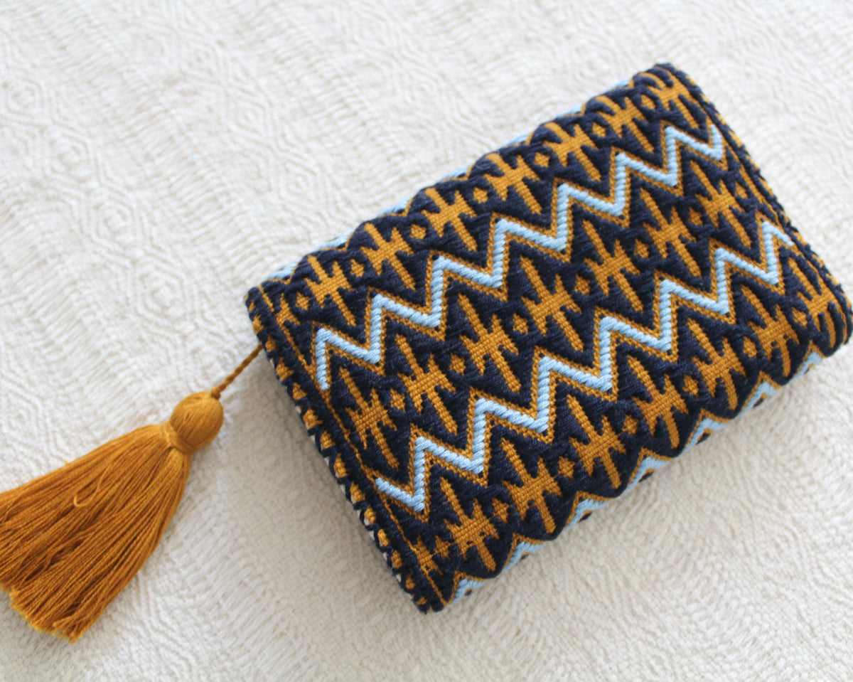 Cartera Lluvia de Estrellas Azul Amarillo