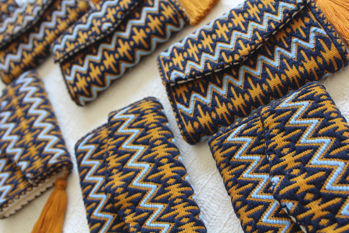 Cartera Lluvia de Estrellas Azul Amarillo